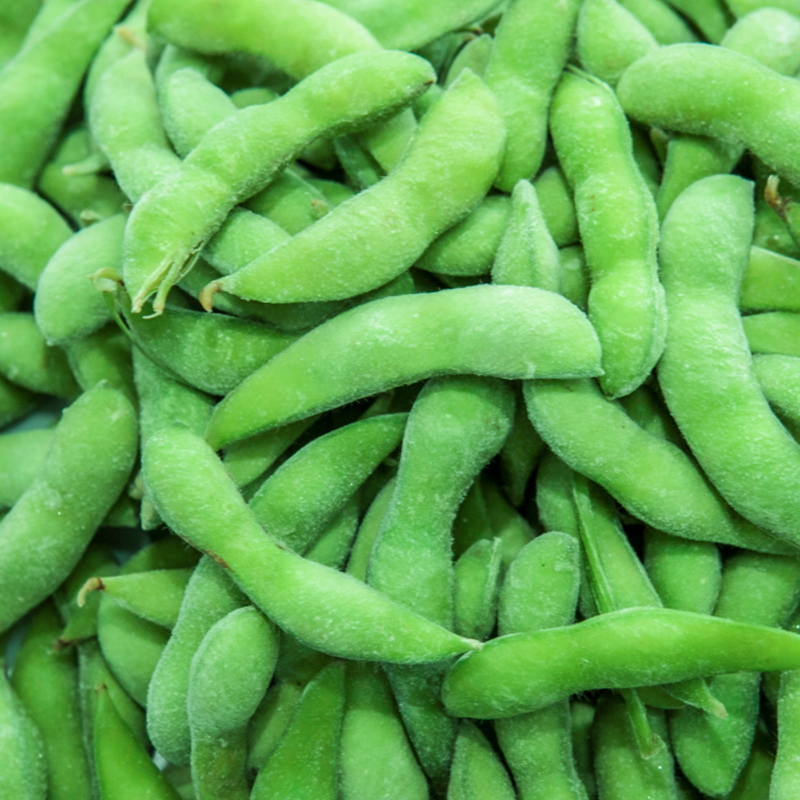 IQF edamame (pónairí soighe)